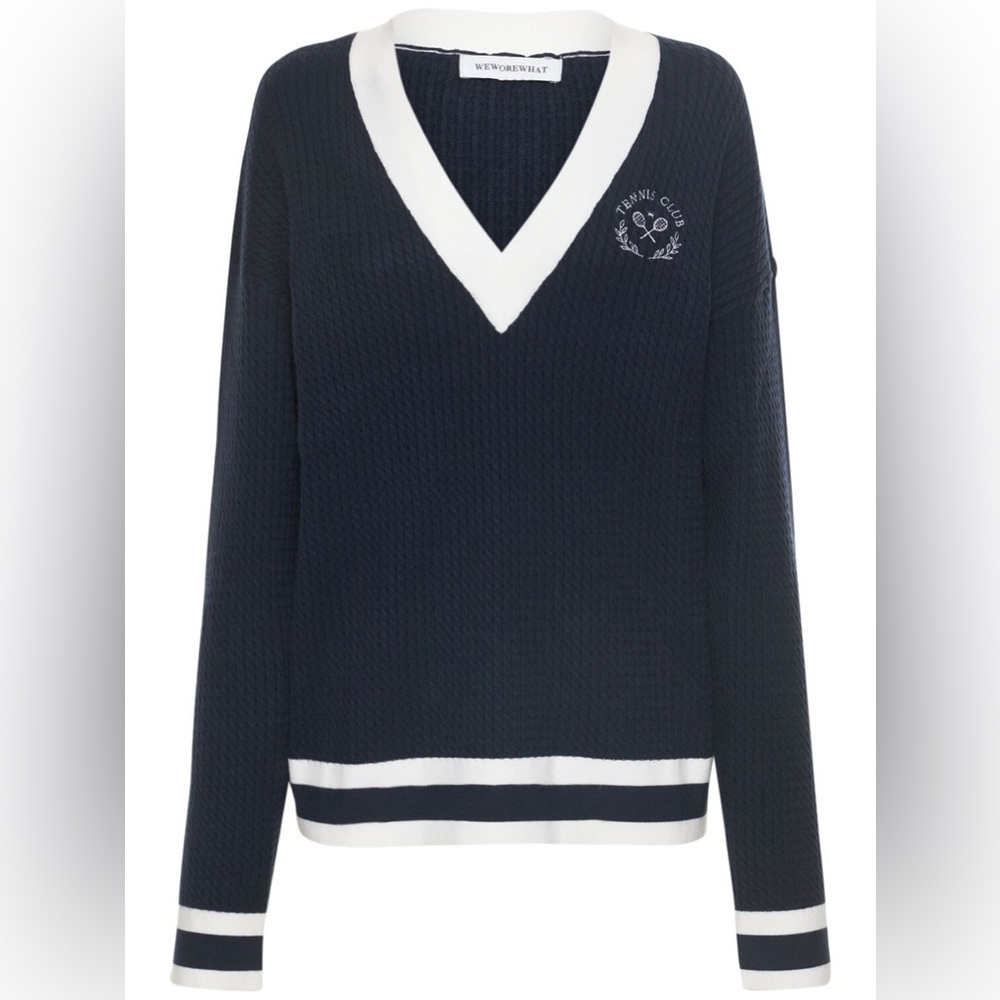 Navy Tennis Sweater